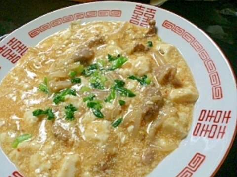 簡単！ご飯が進む♪明太子と豆腐の豚肉もやしあん☆